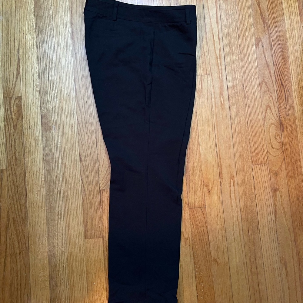 Black straight cut work pants